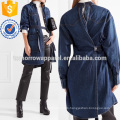 Patchwork Denim Jacket Manufacture Wholesale Fashion Women Apparel (TA3034C)